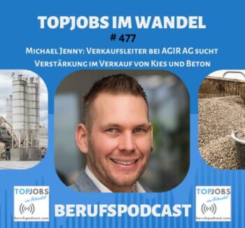 Michael Jenny: Verkaufsleiter bei AGIR AG sucht Verstärkung im Verkauf von Kies & Beton